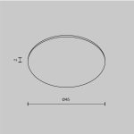 Стекло для пылевлагозащиты Maytoni Dip Glass001-D45