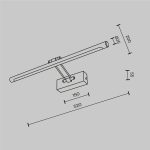 Подсветка для зеркал Maytoni Dazzle MIR267WL-L12CH3K