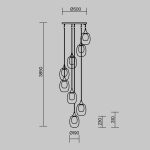 Каскадная люстра Maytoni Aura MOD016PL-08BS1