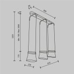Подвесной светильник Maytoni Cabaret MOD170PL-L24BS3K
