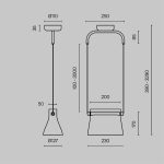 Подвесной светильник Maytoni Cabaret MOD170PL-L8BS3K