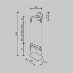 Настенный светильник Maytoni Cabaret MOD170WL-L8BS3K1