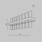 Настенный светильник Maytoni Mirage MOD173WL-L15BS3K