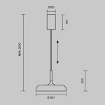 Подвесной светильник Maytoni Gerhard MOD189PL-L30W3K