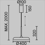 Подвесной светильник Maytoni Gerhard MOD189PL-L39B3K