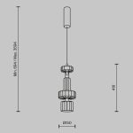 Подвесной светильник Maytoni Level MOD253PL-L18BS3K2