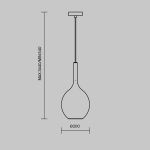 Подвесной светильник Maytoni Duality MOD271PL-01B1