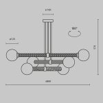 Потолочная люстра Maytoni Teatro MOD287PL-06BS