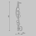 Настенный светильник Maytoni Oasis MOD289WL-L18BS3K