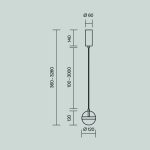 Подвесной светильник Maytoni Area MOD295PL-L20BS3K