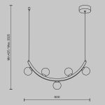 Подвесная люстра Maytoni Ambre MOD331PL-L12BS3K