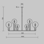 Потолочная люстра Maytoni Status MOD333PL-06BS1