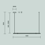 Подвесная люстра Maytoni Plume MOD340PL-L20BS3K