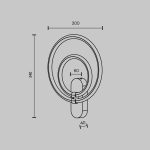 Настенный светильник Maytoni Link MOD357WL-L16BS3K