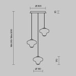 Подвесной светильник Maytoni Sirocco MOD359PL-L17BS3K