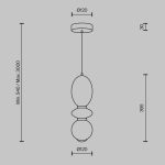 Подвесной светильник Maytoni Brosche MOD362PL-L10BG3K