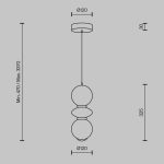 Подвесной светильник Maytoni Brosche MOD362PL-L10GR3K