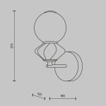 Бра Maytoni Brosche MOD362WL-L5GR3K