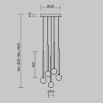 Каскадная люстра Maytoni Bubble dream MOD383PL-L16BBS3K