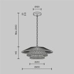 Подвесной светильник Maytoni Costa MOD394PL-01BS
