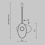 Подвесной светильник Maytoni Evolution MOD396PL-L10BL3K