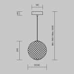 Подвесной светильник Maytoni Bruma MOD397PL-L12B3K
