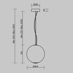 Подвесной светильник Maytoni Bruma MOD397PL-L15CH3K