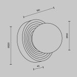 Настенный светильник Maytoni Careless MOD403WL-01GR