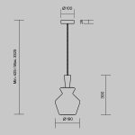 Подвесной светильник Maytoni Toys MOD405PL-01W1