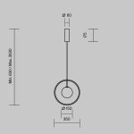 Подвесной светильник Maytoni Paparazzi MOD407PL-L12G3K1
