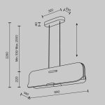 Подвесной светильник Maytoni Optimista MOD408PL-L12B3K
