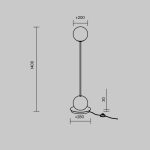 Торшер Maytoni Twins MOD427FL-L20B3K