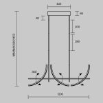 Подвесной светильник Maytoni Wabi MOD428PL-L20BK