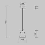 Подвесной светильник Maytoni Pilastro MOD430PL-01CM