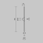 Настенный светильник Maytoni Rotera MOD432WL-L9B3K