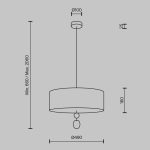 Подвесной светильник Maytoni Glamping MOD437PL-05B
