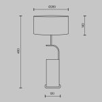 Настольная лампа Maytoni Glamping MOD437TL-02B