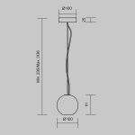 Подвесной светильник Maytoni Basic Texture MOD461PL-01GR Подвесной светильник Maytoni Basic Texture MOD461PL-01GR