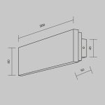 Настенный светильник Maytoni Basic Texture MOD461WL-L8BGK
