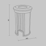 Ландшафтный светильник Maytoni Flash O044DL-L1S3K3