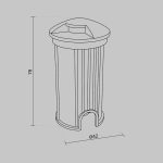 Ландшафтный светильник Maytoni Flash O044DL-L1S3K