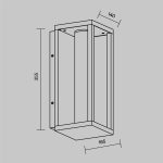 Уличный настенный светильник Maytoni Expo O480WL-L12B3K