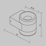 Уличный настенный светильник Maytoni Orbit O490WL-L6B3K