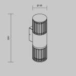 Уличный настенный светильник Maytoni Alura O492WL-02GF