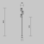 Парковый светильник Maytoni Torq O494FL-L30B3K