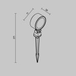 Грунтовый светильник Maytoni Core O495FL-L10B3K