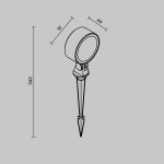 Грунтовый светильник Maytoni Core O495FL-L18B3K