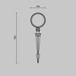 Грунтовый светильник Maytoni Core O495FL-L25B3K