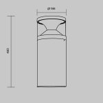 Ландшафтный светильник Maytoni Pyro O496FL-L21B3K1