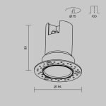 Уличный встраиваемый светильник Maytoni Grit O501DL-L10W3K